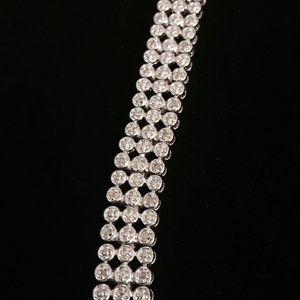 Sterling Silver Triple Row Bracelet